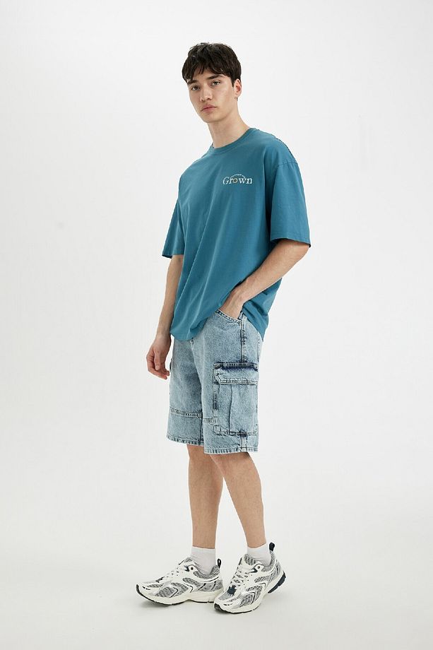Kargo Fit Jean Bermuda Şort C2047ax24sm - 4
