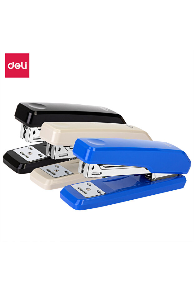 E0326 Stapler - 25 Sheets - White/Blue/Black