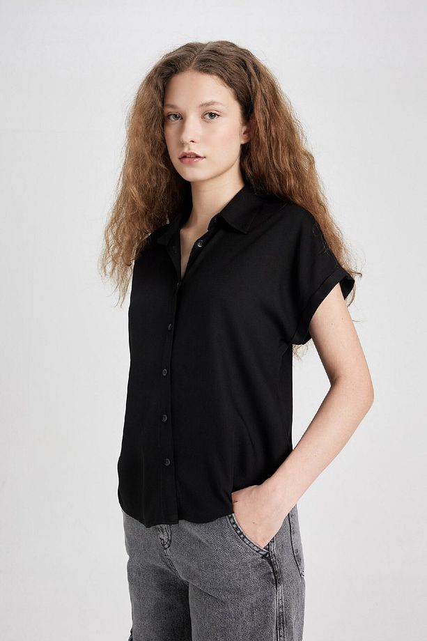 Regular Fit Kısa Kollu Gömlek N7819az24sp - 4