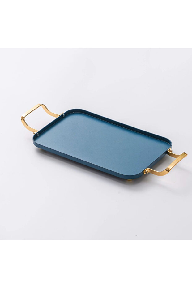 صينية معدنية مستطيلة بمقبض Y1K150058-B2 - 1