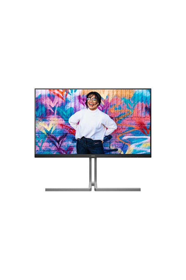 Monitor IPS LED UHD HDMI, DisplayPort, Boxe, Pivot, Hz, ms (Negru/Argintiu) - 3