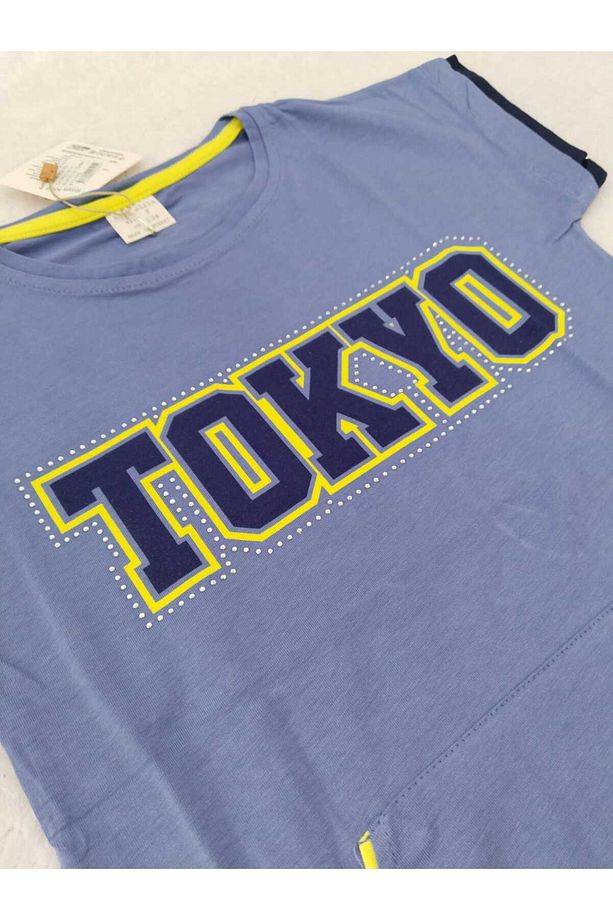 Kız Çocuk Alttan Büzgülü Tshirt - 3