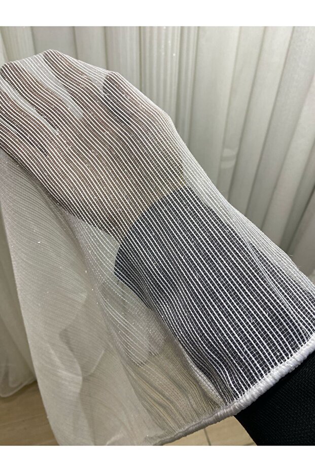 Gümüş simli çelik perde - 1