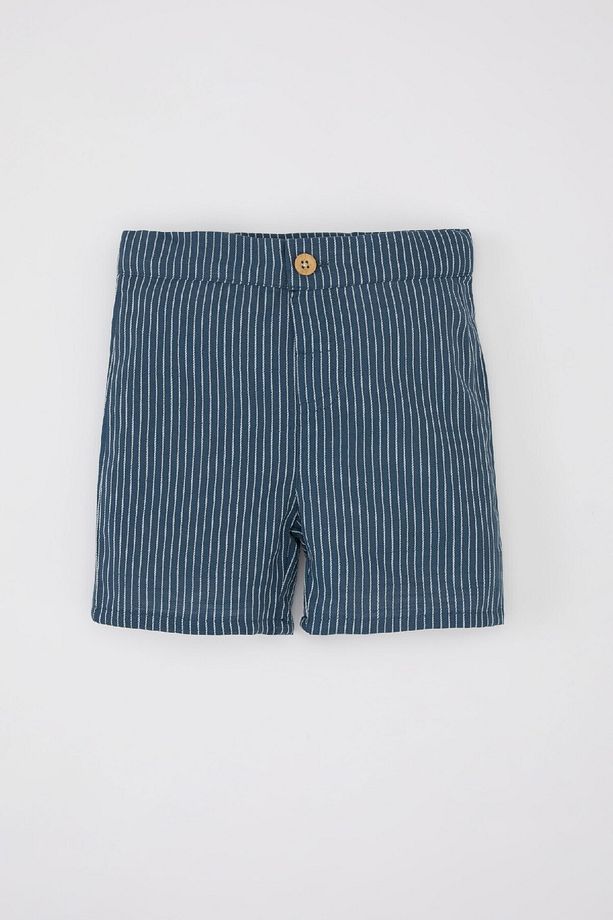 Erkek Bebek Çizgili Flamlı Poplin Şort C5248a524sm - 1