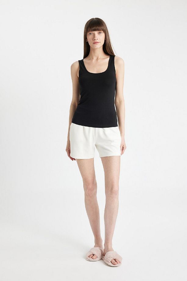 Regular Fit Pamuklu Basic Düz Siyah Iç Atlet-fall In Love R9041az24au - 2