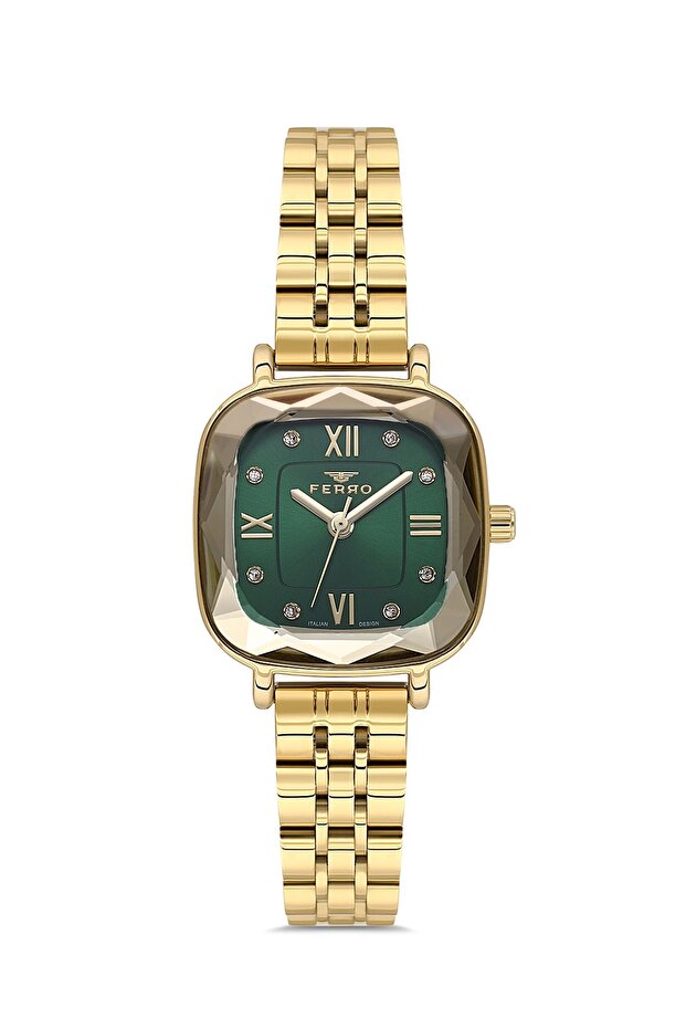 Yellow Steel Cord Women Wrist Watch Fl21597A-B6 3Atm Waterproof 2-Year Guarantee Gift-Packed