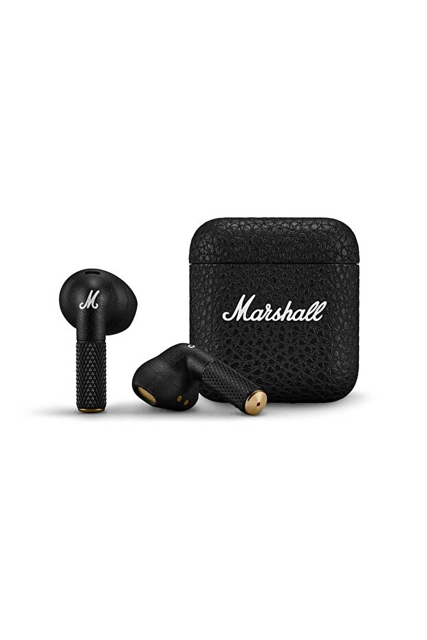 Marshall Minor IV Wireless Earbuds, 30H Playtime, IPX4 Water Resistant – Black