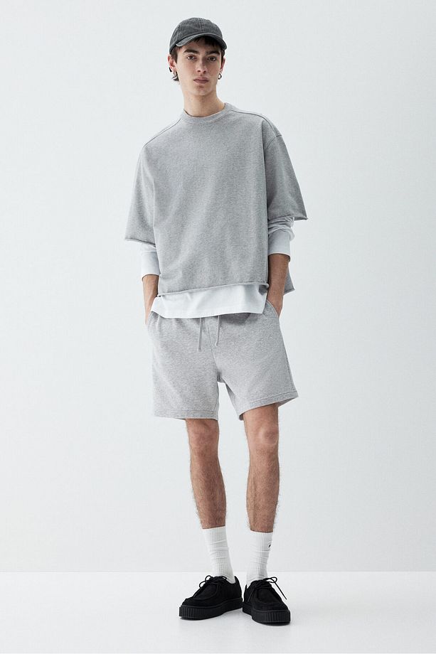 Regular Fit Sweatshirt Şort - 1