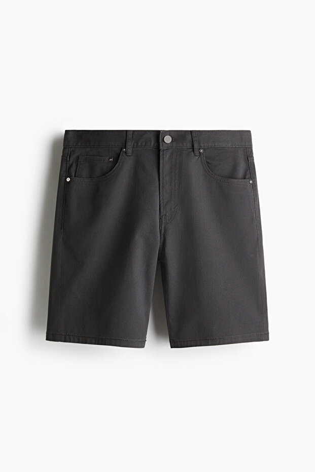 Gabardin Şort Regular Fit - 4