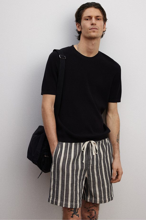 Dokuma Şort Regular Fit - 1