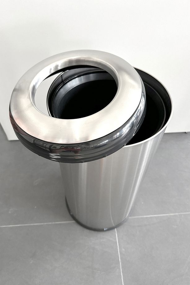 Lima 36 Lt Ağzı Açık Banyo Mutfak Ofis Çöp Kovası Siyah - 4