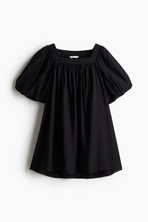 Balon Kollu Tunik Elbise - 3