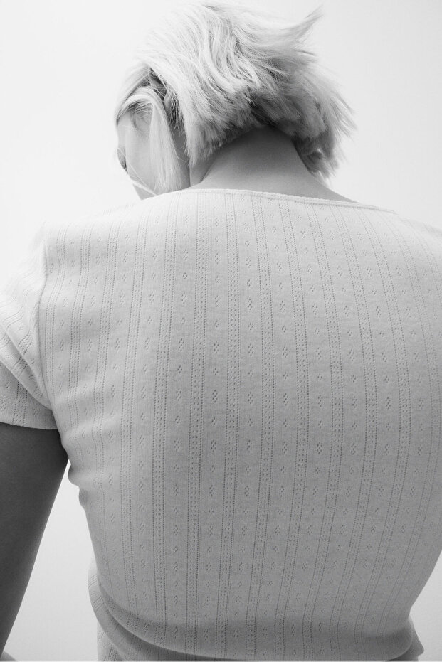 Piko Şeritli Tişört - 5