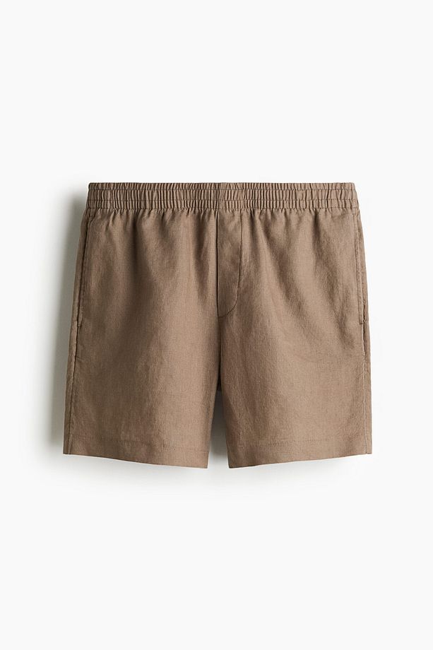 Keten Şort Regular Fit - 3