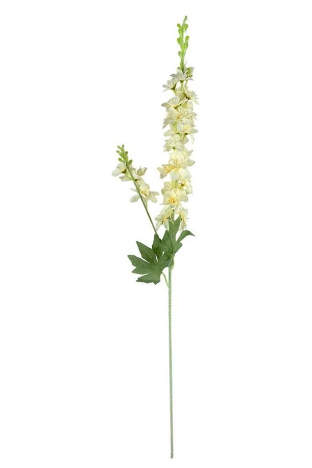 Yapay Çiçek Krem Sümbül Tek Dal Tomurcuklu 85*15cm Kumaş Çiçek Uzun Dal - 1
