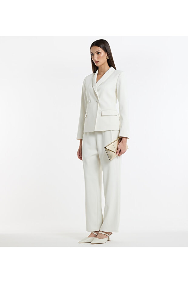 Detachable Belt Straight Pants For Women