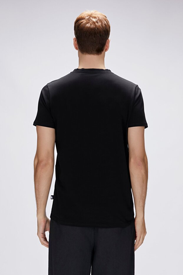 Hyper Siyah Erkek Baskılı Tişört - 4