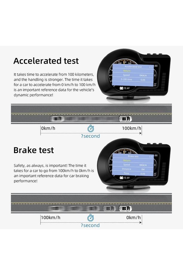 F15 HUD OBD Gelişmiş Fonksiyonlu Araç Veri Ekranı Head Up Display - 7