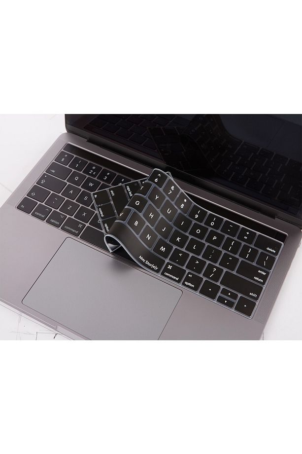 Macbook Pro Kılıf Klavye Koruyucu Ingilizce Baskılı (US-ABD) A1706 A1989 A2159 A1707 A1990 Uyumlu - 1