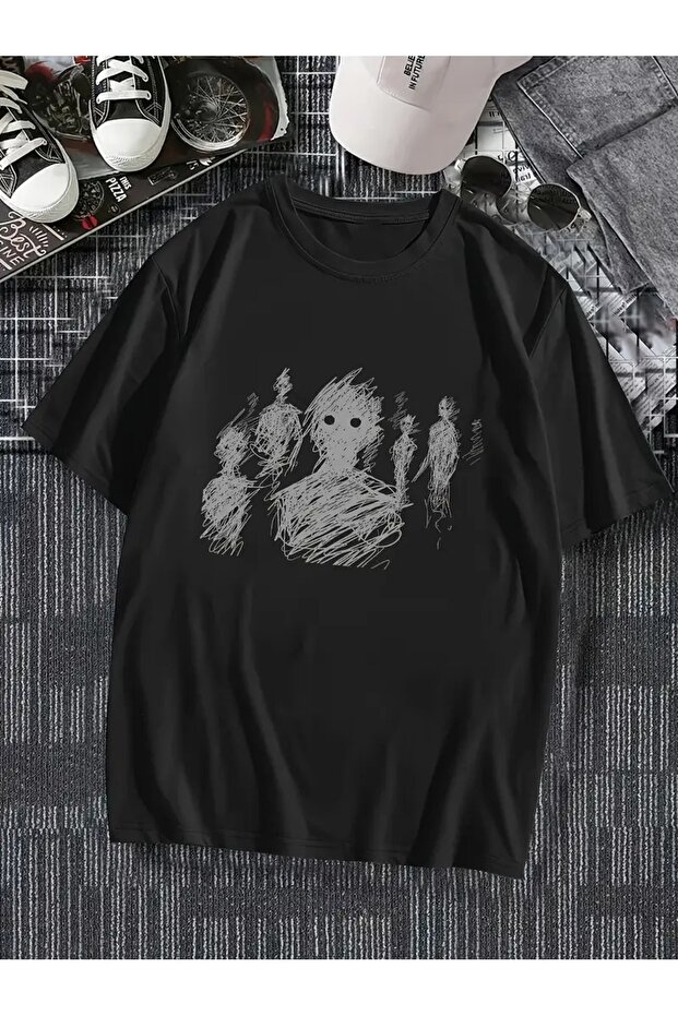 Street Hip-Hop Printed Mixed Crowd Pure Cotton T-Shirt, Round Neck Top for Men