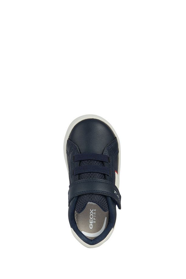 Erkek Bebek Lacivert B Eclyper A - Synt. Lea Çift Bantlı Sneaker B455LA000BCC0735 - 8