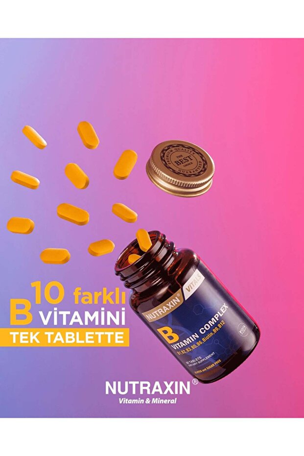 B Complex Vitamin 60 Tablet 3'lü - 4