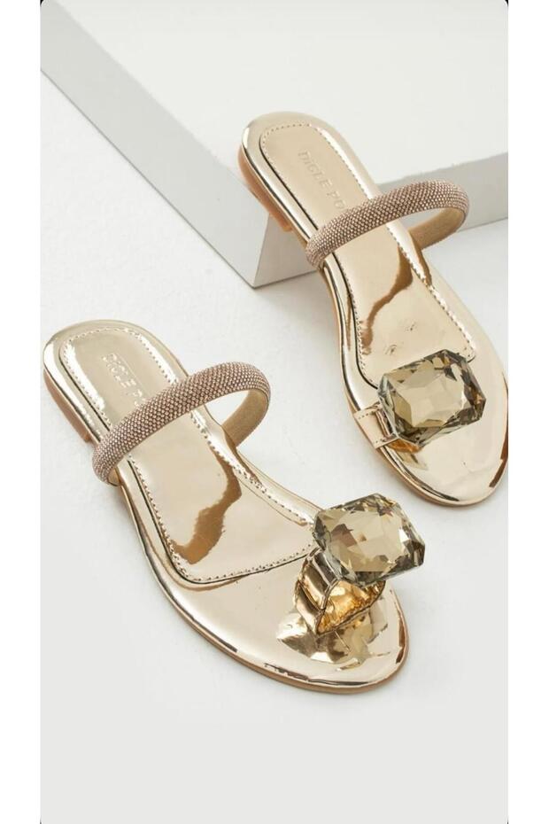 Kadın Taşlı Terlik - 1