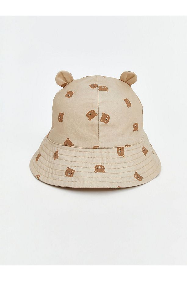Kulak Detaylı Erkek Bebek Bucket Şapka - 1