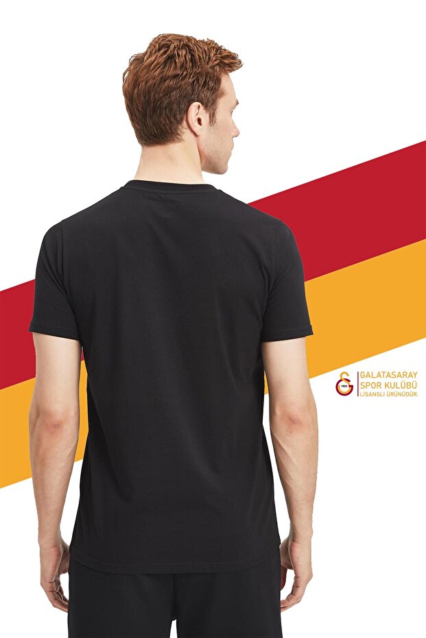 Orijinal Lisanslı Siyah Basic T-Shirt - 2