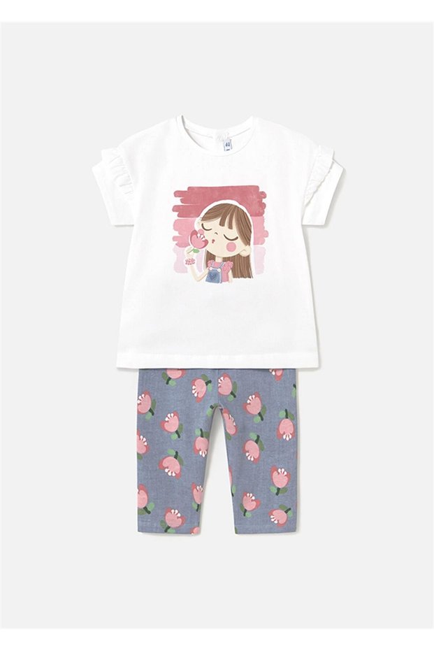 T-Shirt Leggins for Girls with Print Teammodel Number: 1739