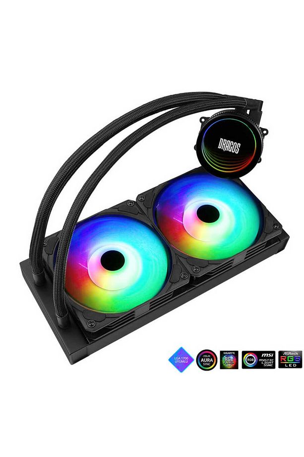 Vortex V-240 Argb Kumandalı 240mm Işlemci Sıvı Soğutma - 1