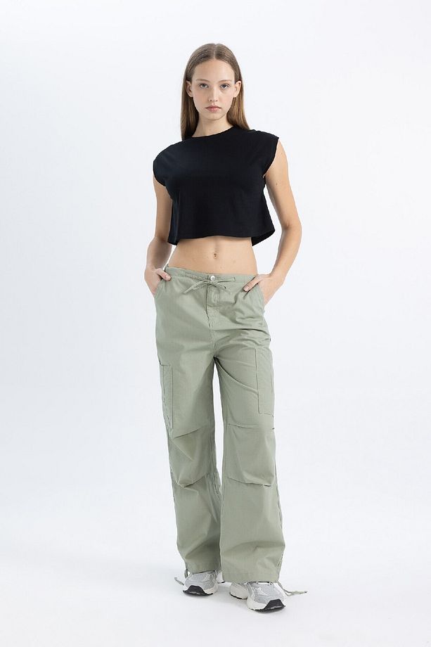 Coool Loose Fit Bisiklet Yaka Basic Düz Atlet C5338ax24sm - 2