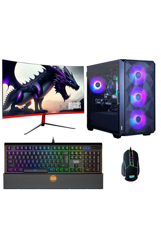 Drx5230 I9 12900f 32gb Ram 512gb M.2 Nvme Ssd 8gb Rtx4060 Ekran Kartı 27 Inç 165hz Curved Mon - 1