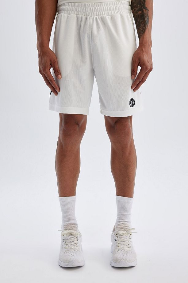DeFactoFit Standart Fit Sporcu Kısa Paça Ağır Kumaş Şort C1751AX24SM - 4