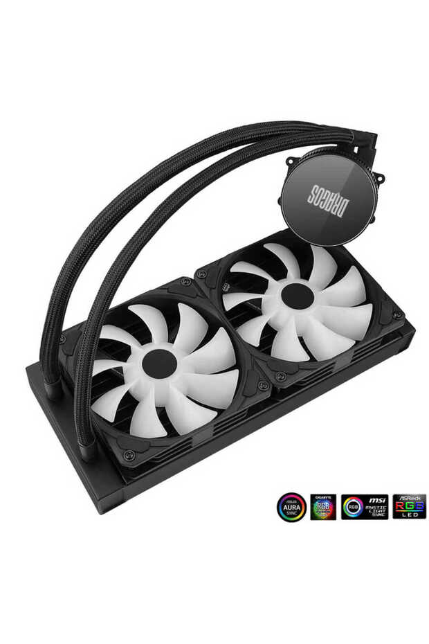 Vortex V-240 Argb Kumandalı 240mm Işlemci Sıvı Soğutma - 3