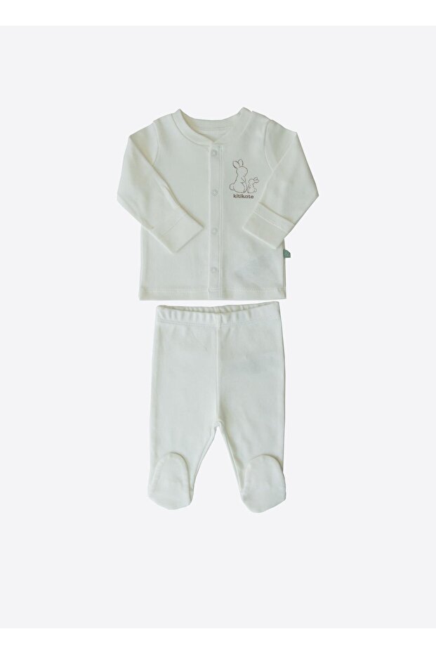 Organic New Basic Pajama Set Ecru - 1