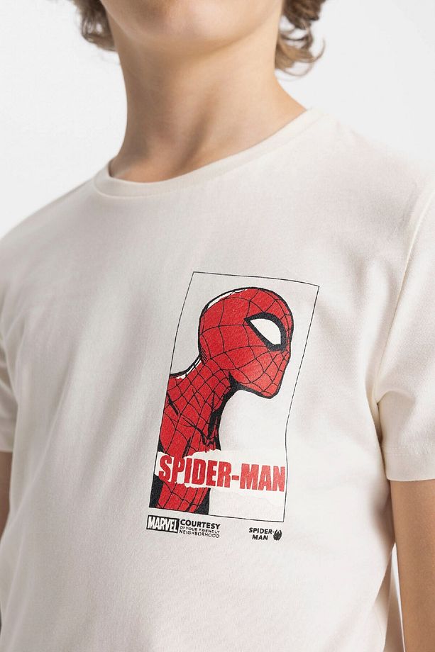 Erkek Çocuk Marvel Spiderman Pijama Takımı Kısa Kollu Üst Şort C2849a824sm - 6