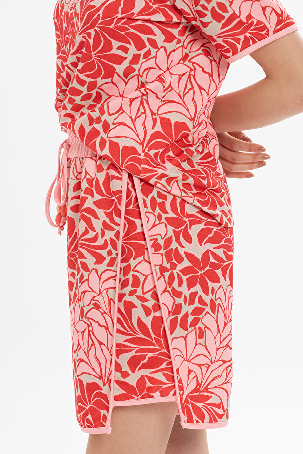 Desenli Şortlu Takım - 2