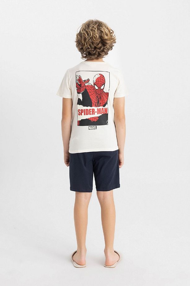 Erkek Çocuk Marvel Spiderman Pijama Takımı Kısa Kollu Üst Şort C2849a824sm - 7