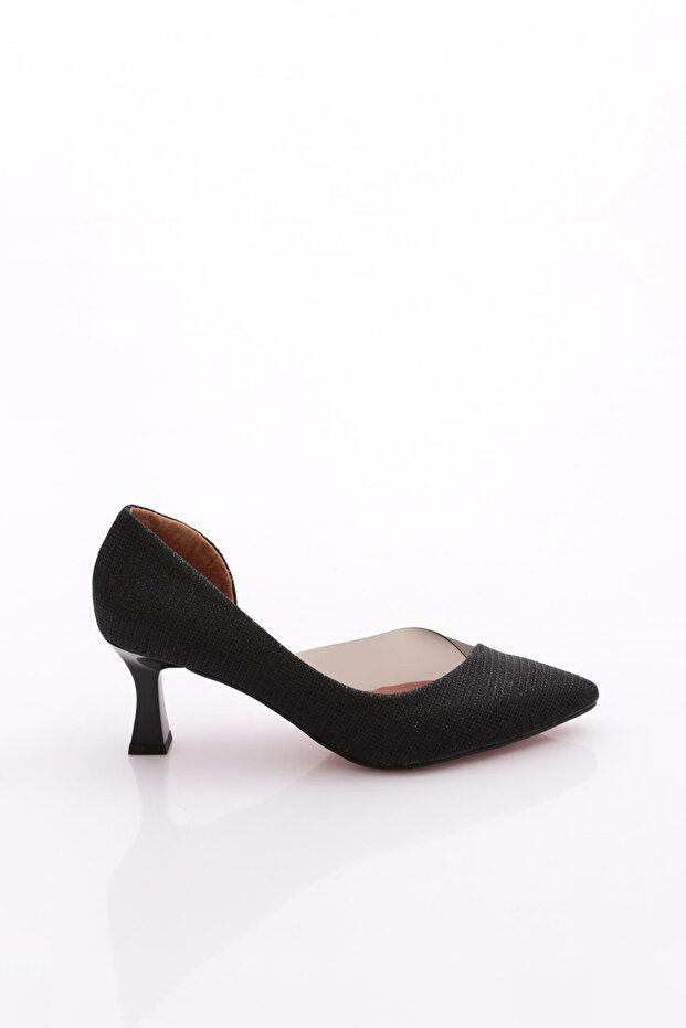 353 Women's Transparent Pointed Toe Low Heeled Shoes