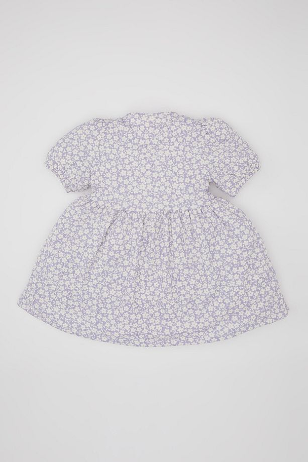 Kız Bebek Çiçekli Kısa Kollu Elbise C4491A524SM - 5
