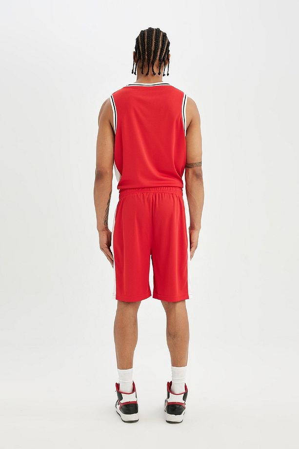 DeFactoFit Standart Fit Sporcu Kısa Paça Ağır Kumaş Şort C2422AX24SM - 6