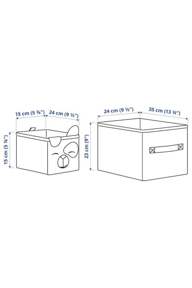 DRÖMSLOTT Box Set of 2 | Elegant, Durable, Stackable Storage Boxes for Organizing Home & Office - 6