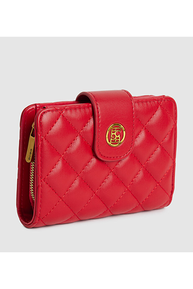 محفظة قصيرة مبطنة باللون الأحمر - 2