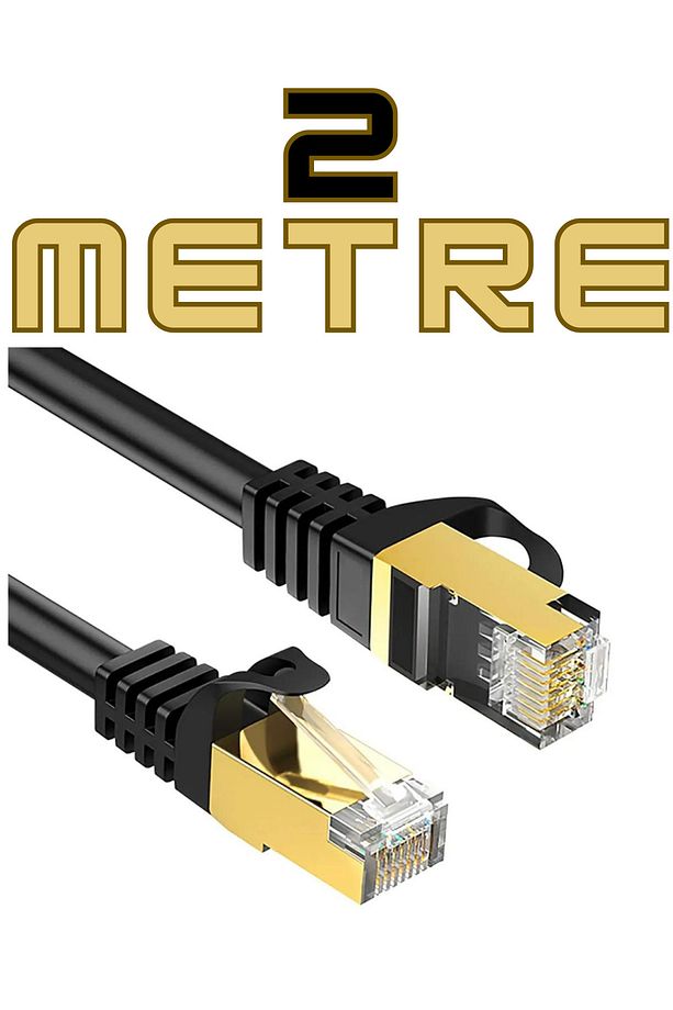 2 Metre Cat7 Ethernet Rj45 Modem Internet Kablosu 10gbps 1000mhz 26 Awg 2Mt - 1