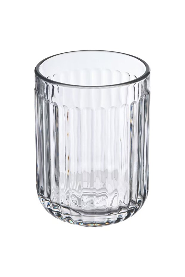 SILVTJÄRN Glass Toothbrush Holder by Inma Bermudez - 11 cm - Elegant Bathroom Organizer