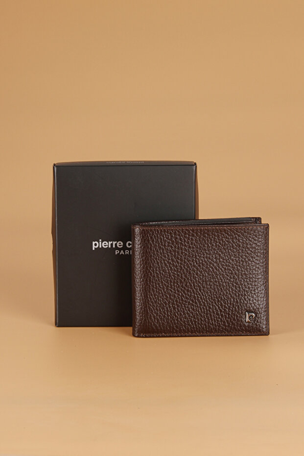 2368 Orange 24 Carat Six Men's Wallet Genuine Leather Card Holder