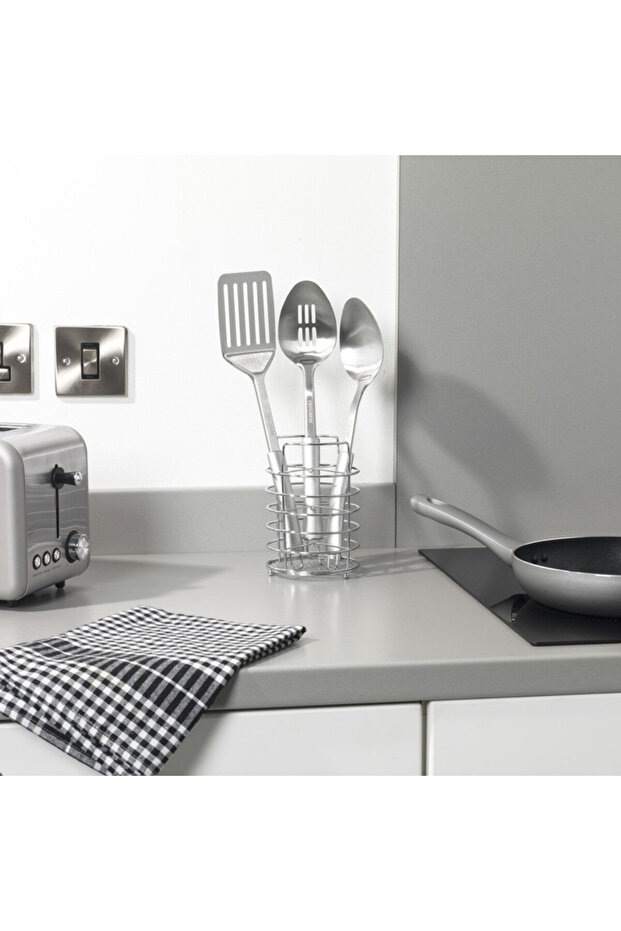 Kitchen utensil set, 3 pieces, Metallic - 2