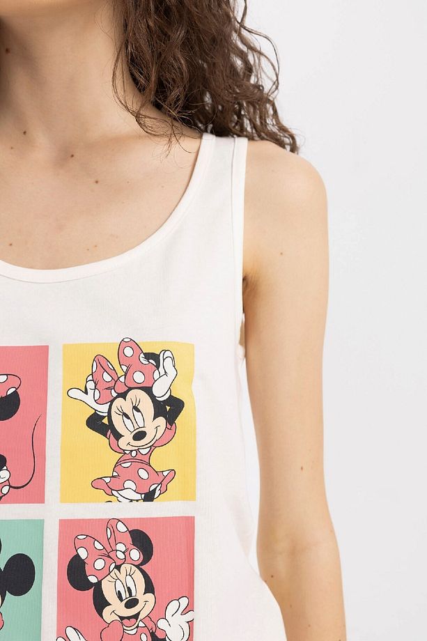 Pijama Takım Disney Mickey & Minnie Atlet Beli Lastikli Şort-fall In Love B8740ax24sm - 4