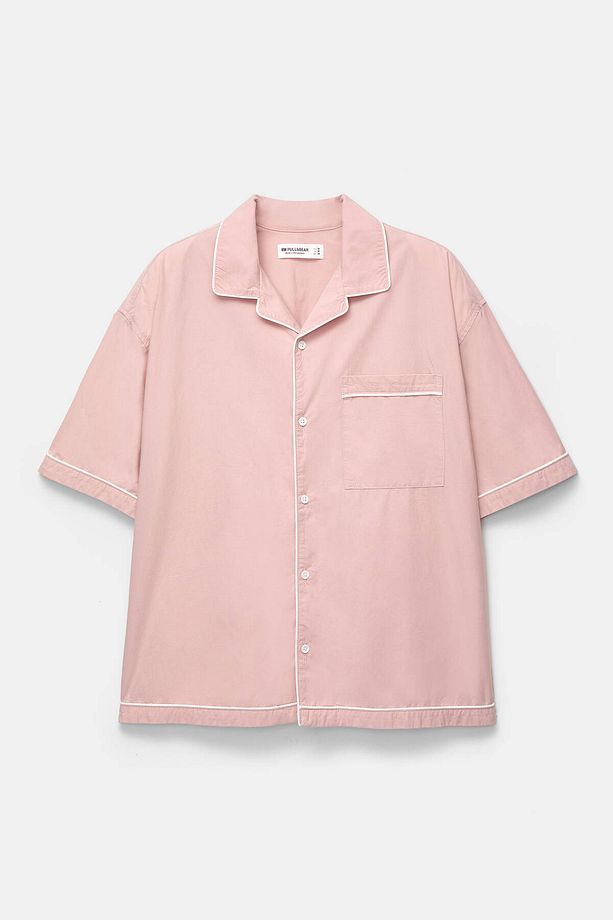 Kısa kollu pijama gömlek - 7